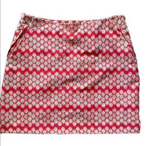 EP Pro Skort -10 red /white print , polyester spandex